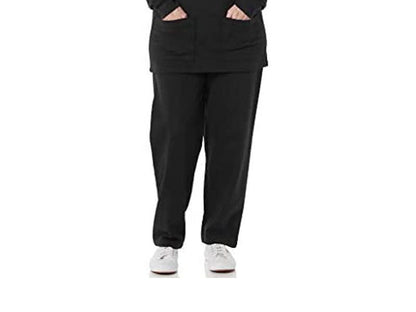 Black Plus Size Women Fleece Pants PSW-3893