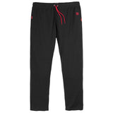 Black Ribbed Terry Big Size Sweatpants PSM-8695