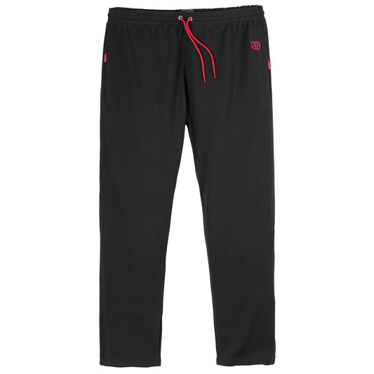 Black Ribbed Terry Big Size Sweatpants PSM-8695