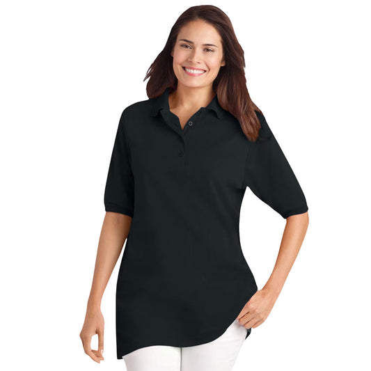 Black Short Sleeve Polo T-Shirt – Classic Collar Casual Tee