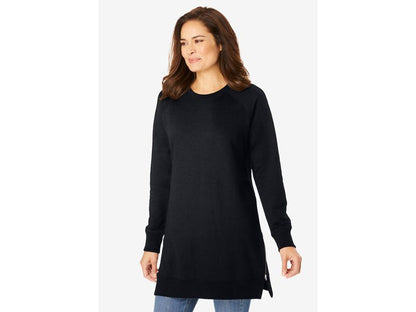 Black Side Zip Sweatshirt PSW-7424