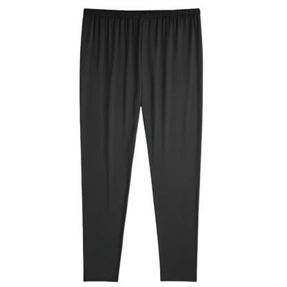 Plus size woman wearing high-rise black performance activewear leggings in studio