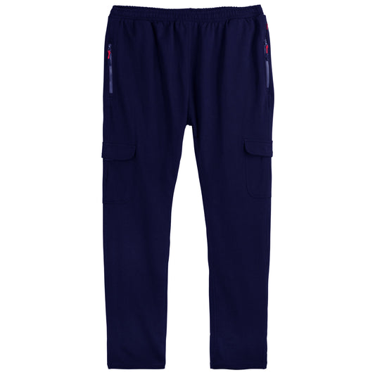 Navy Blue Terry Comfy B Grade Cargo Pants PSM-8793B