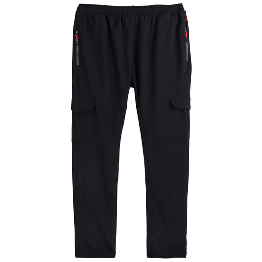 Black Terry Comfy B Grade Cargo Pants PSM-8792B