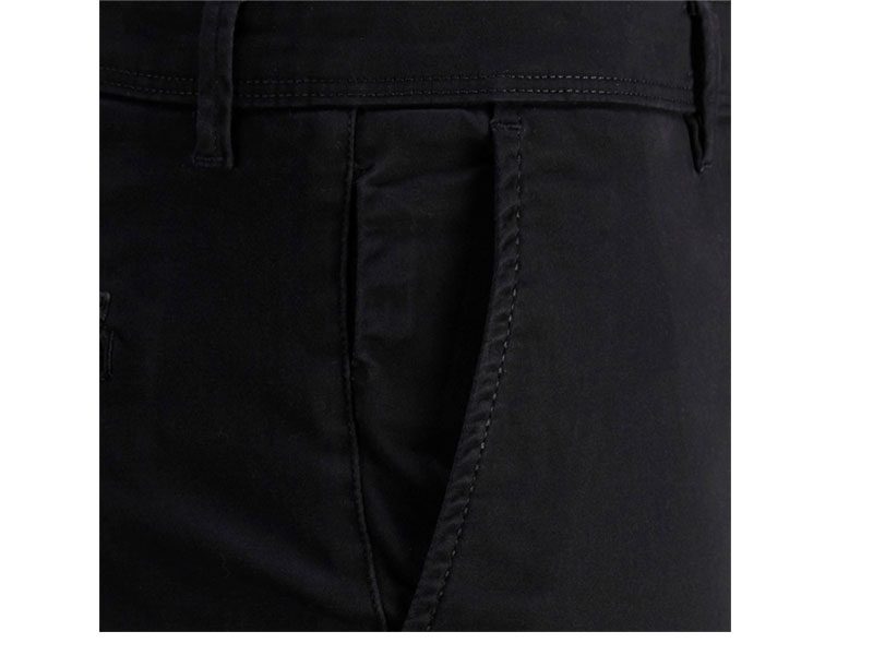 Black Cotton Slim Fit Chino Pants PSM-6778