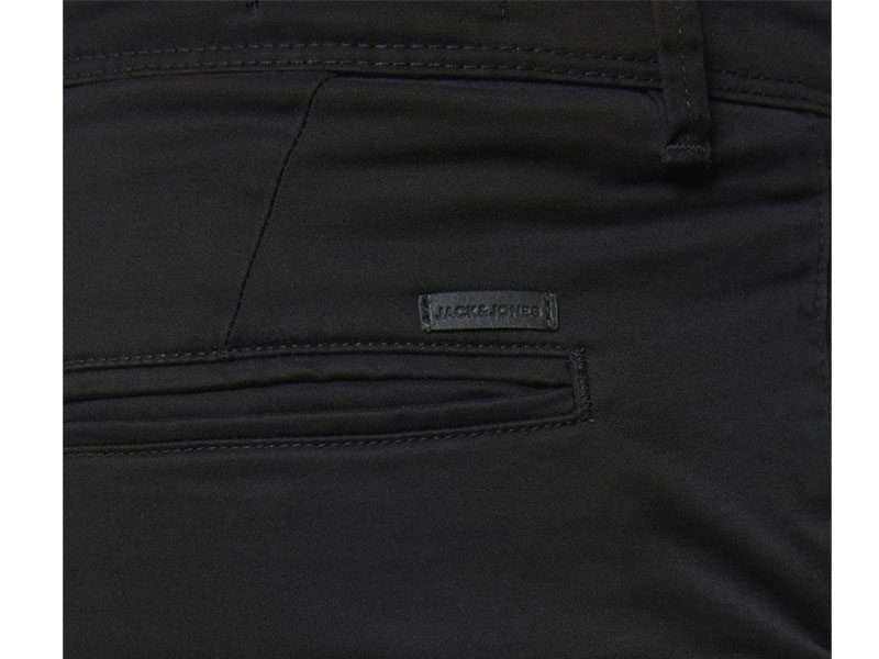 Black Cotton Slim Fit Chino Pants PSM-6778