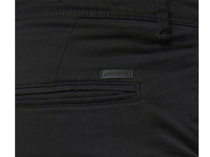 Black Cotton Slim Fit Chino Pants PSM-6778