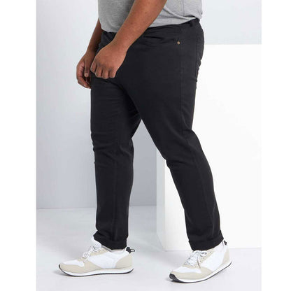 Black Plus Size Slim Fit Cotton B Grade Pant PSM-8819B