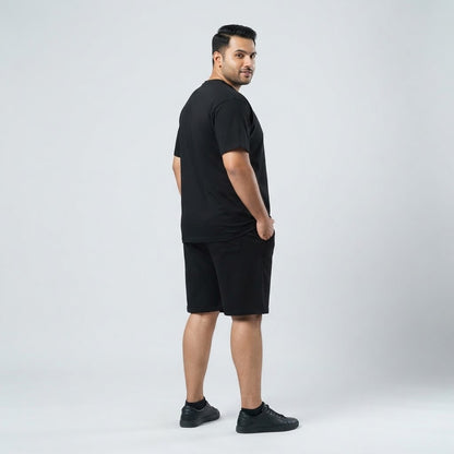Black 78 Graphic Co-Ord Set made from 420 GSM Interlock Fabric