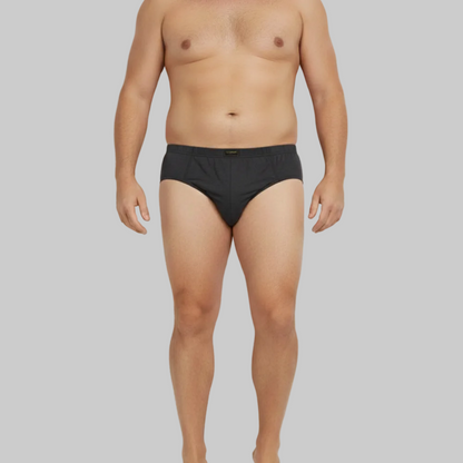 Black Big Size Classic Cotton Brief For Men PSM-9634