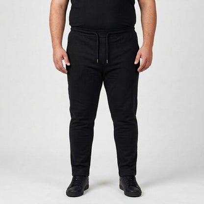 Black Big & Tall Jersey Trouser with elastic waistband and drawstring