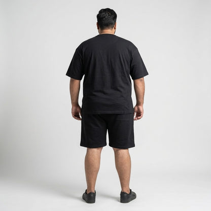 Black Do More Co-Ord Set made from 420 GSM Interlock Fabric