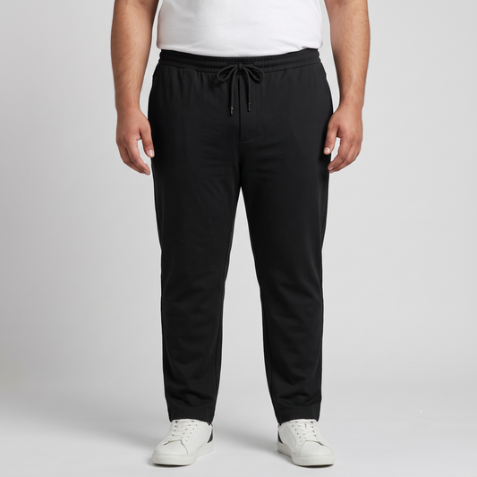 Black Elastic Waist Jersey Trouser  PSM-11362