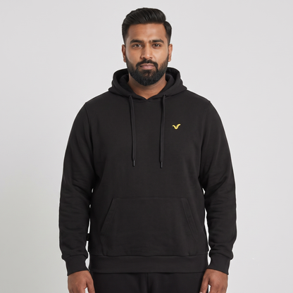 Black Fleece Big Size Over Head Hoodie PSM-4248
