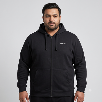 Black Fleece Big Size Zipper Hoodie PSM-4243