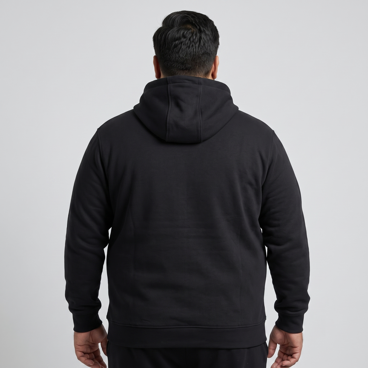 Black Fleece Big Size Zipper Hoodie PSM-4243