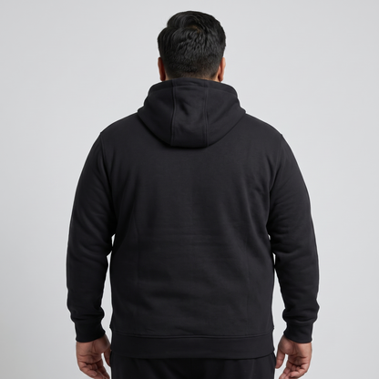 Black Fleece Big Size Zipper Hoodie PSM-4243