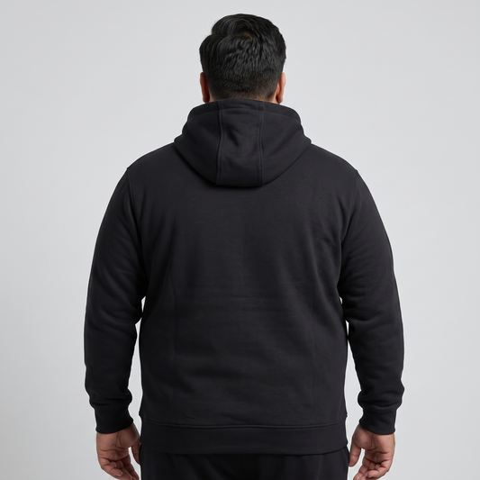 Black Fleece Big Size Zipper Hoodie PSM-4243