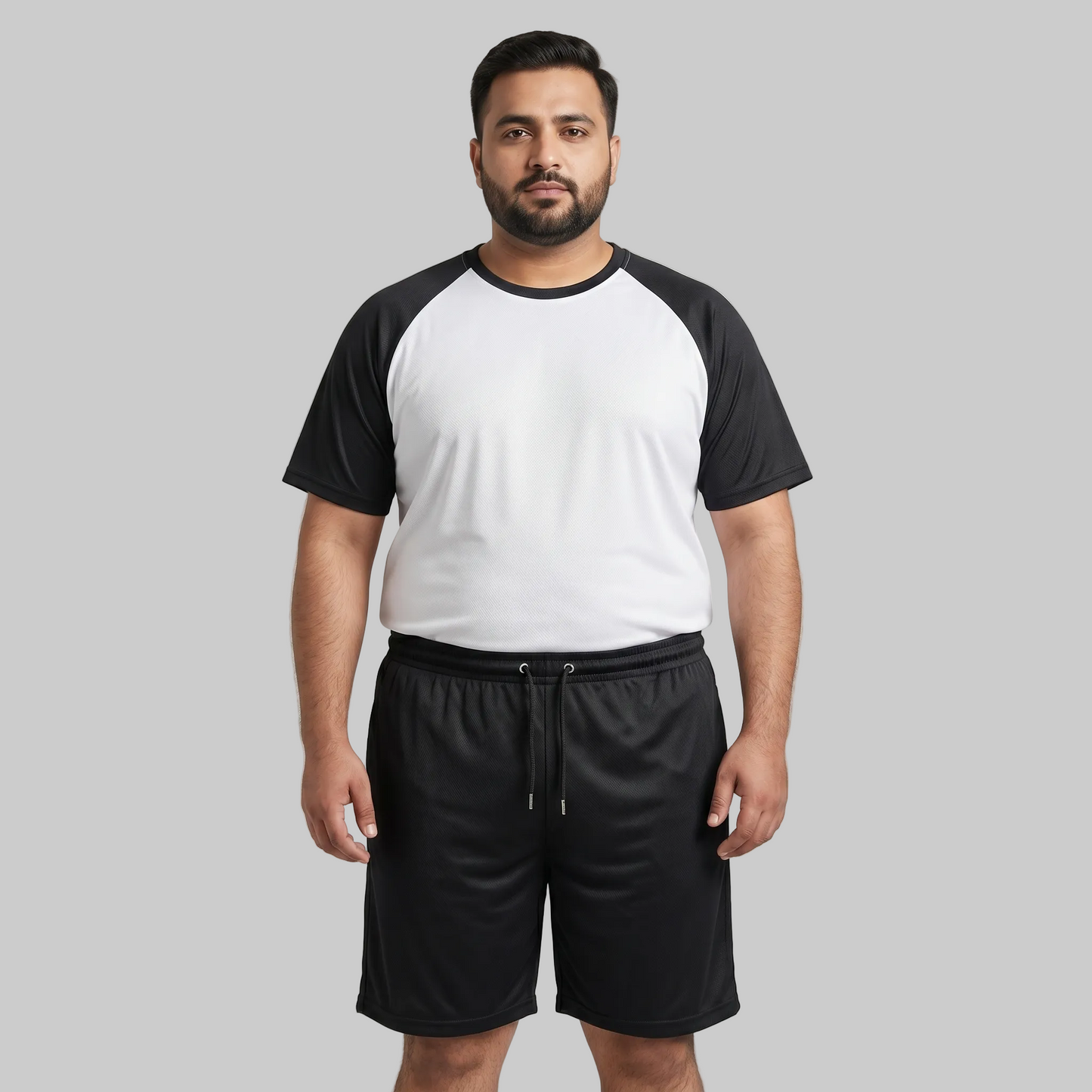 Black & White Raglan Co-ord Set PSM-11052