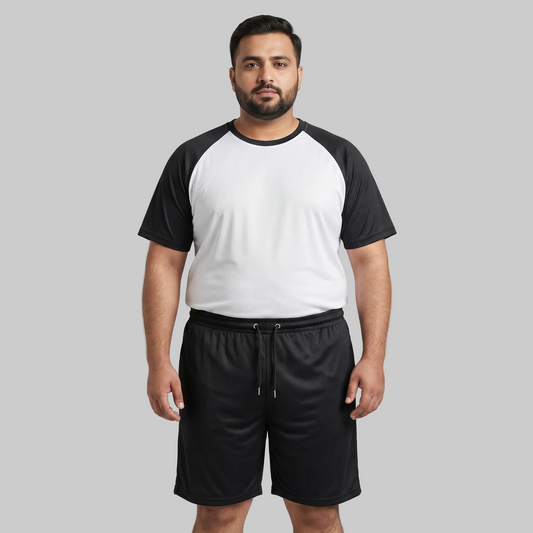 Black & White Raglan Co-ord Set PSM-11052