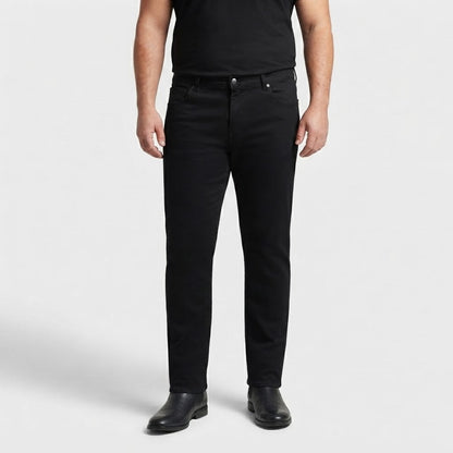 Classic Black Cotton Pants for Men – Comfortable Everyday Cotton Trousers 