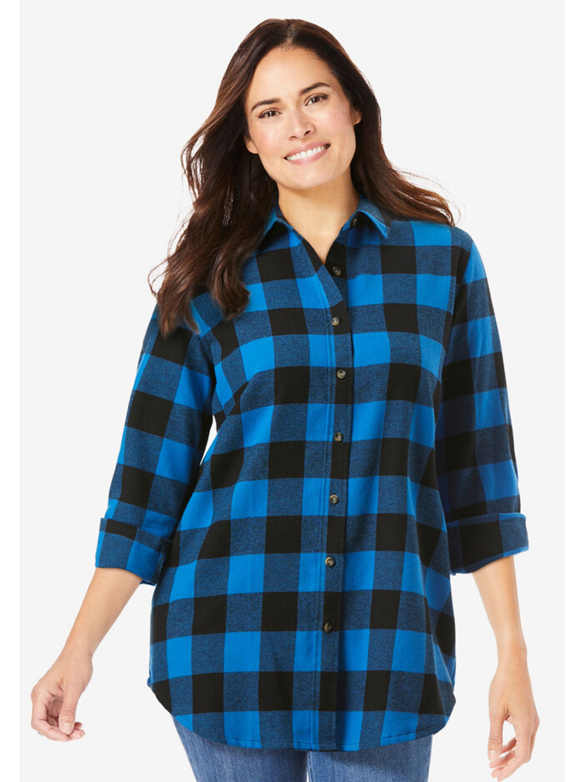 Blue Buffalo Plaid Classic Flannel Shirt PSW-9035