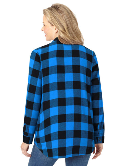 Blue Buffalo Plaid Classic Flannel Shirt PSW-9035