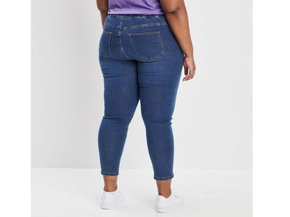 Blue Denim Plus Size Women Jegging PSW-6153