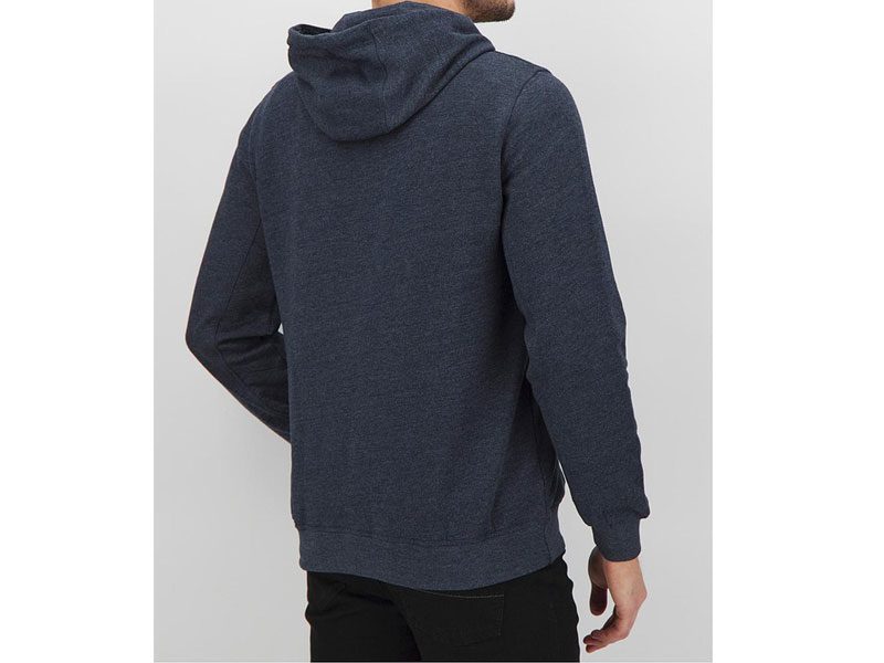 Blue Fleece Big Size Over Head Hoodie PSM-4467