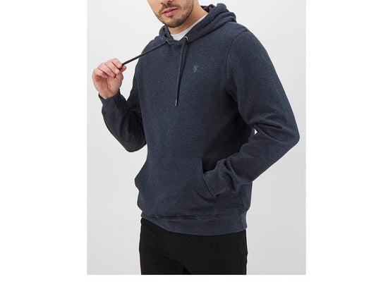 Blue Fleece Big Size Over Head Hoodie PSM-4467