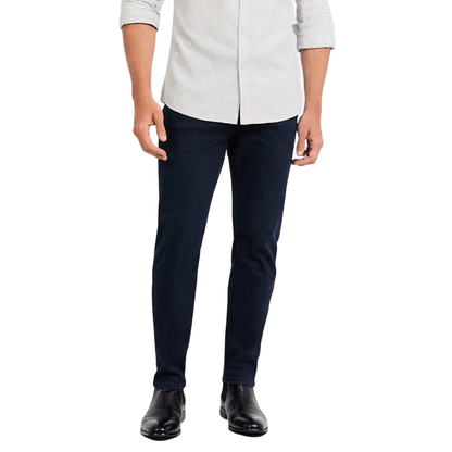 Blue Midnight Tapered Flex Jean featuring premium stretch denim, a tapered leg, and a comfortable fit for all-day wear. Stylish and versatile for any occasion.