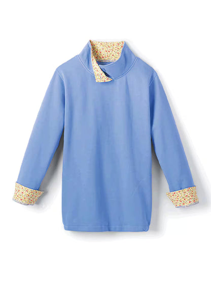 Blue Print Fleece Sweatshirt PSW-8987