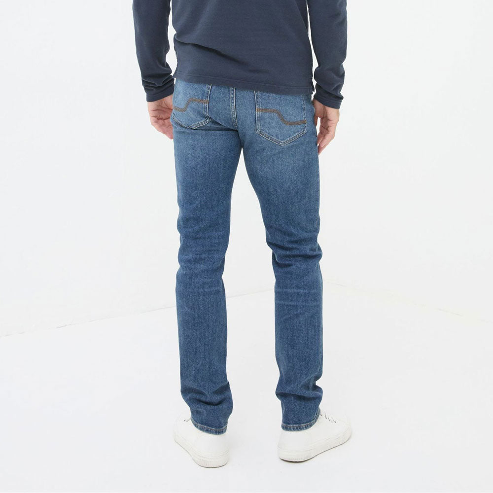 Blue Wash Straight Fit Cotton Jeans PSM-8946