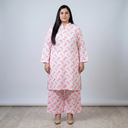 Blush Petal Printed Co-ord Set PSW-11151