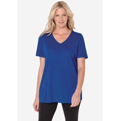 Bright Cobalt Perfect Short-Sleeve V-Neck Tee PSW-7912