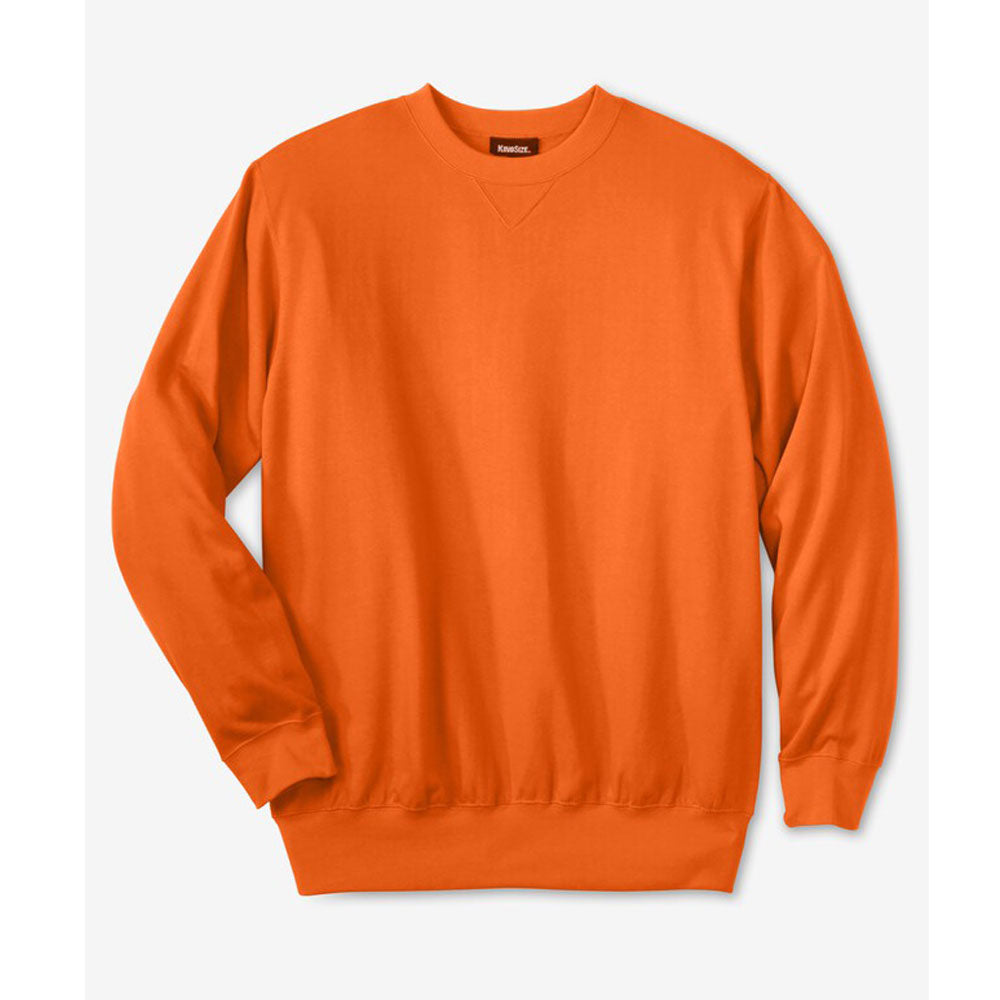 Bright Orange Ultra Comfort Fleece Crewneck Sweatshirt PSM-8823