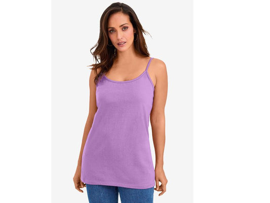 Bright Violet Cami Top with Adjustable Straps PSW-5814