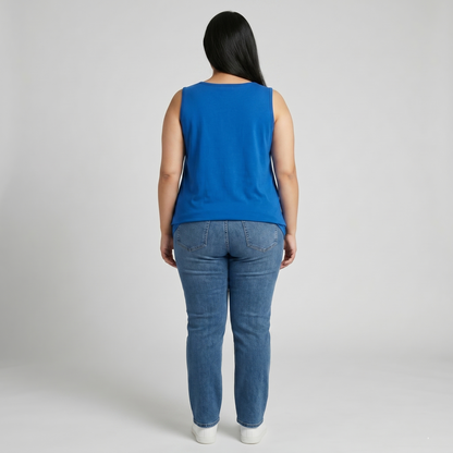 Cobalt Blue Essential Scoop Neck Tank PSW-7985