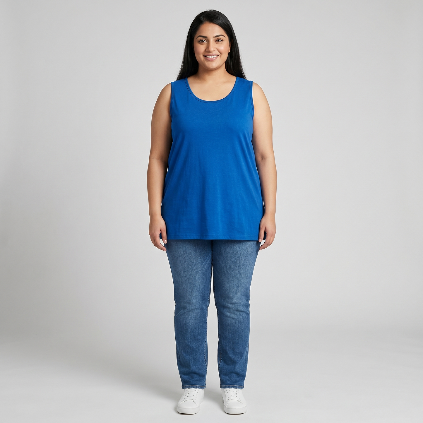 Cobalt Blue Essential Scoop Neck Tank PSW-7985