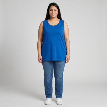Cobalt Blue Essential Scoop Neck Tank PSW-7985