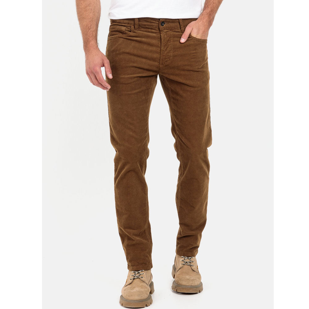 Brown Regular Fit 5-Pocket Corduroy Pant PSM-8170