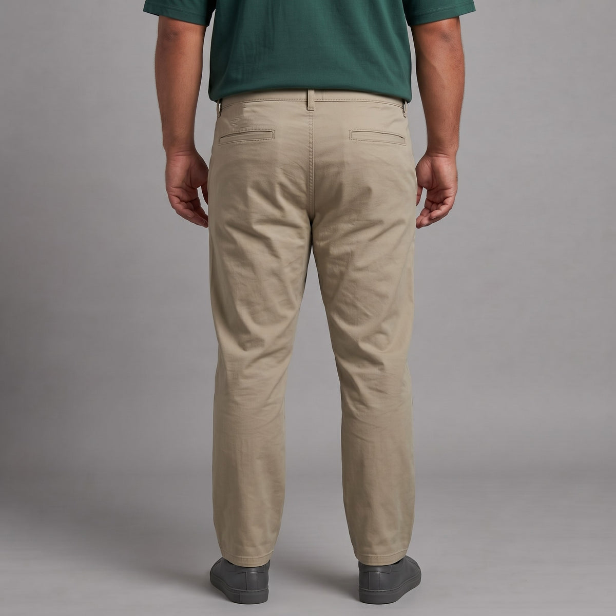 Brown Cotton Chino Pants made from cotton fabric, featuring a classic design for everyday wear and smart-casual styling.
