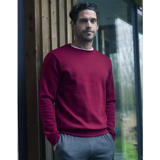 Burgundy Big Size Crewneck Sweatshirt PSM-8916