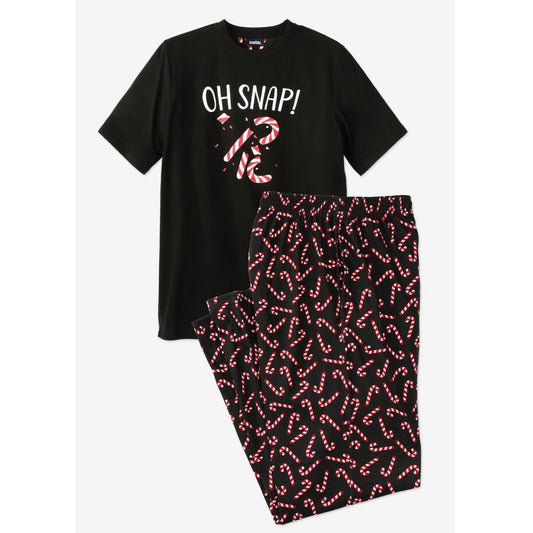 Candy Canes Lightweight Cotton Novelty PJ Set PSM-8651