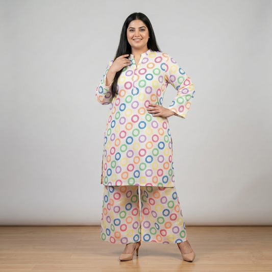 Candy Pop Printed Co-ord Set PSW-11154