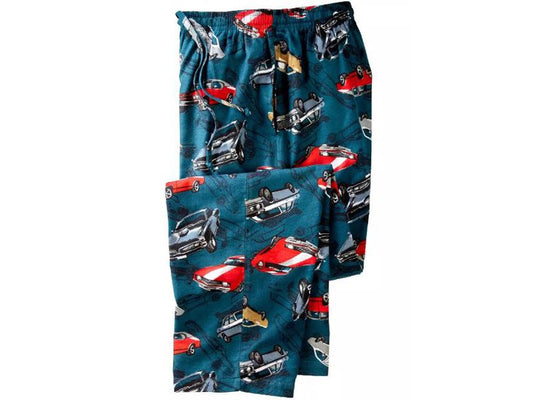 Car Novelty Print Flannel Pajama Pants PSM-6515