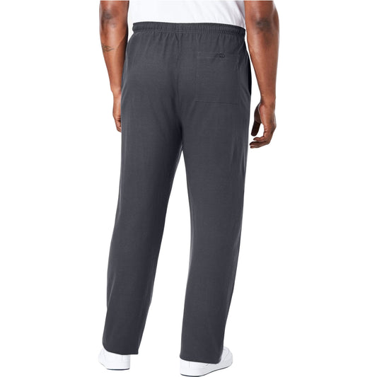 Men’s Carbon jersey trousers in Big & Tall sizes with drawstring waist and side pockets, made from soft cotton for relaxed, everyday comfort.