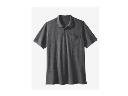 Charcoal Pique Big Size Polo Shirt PSM-4374