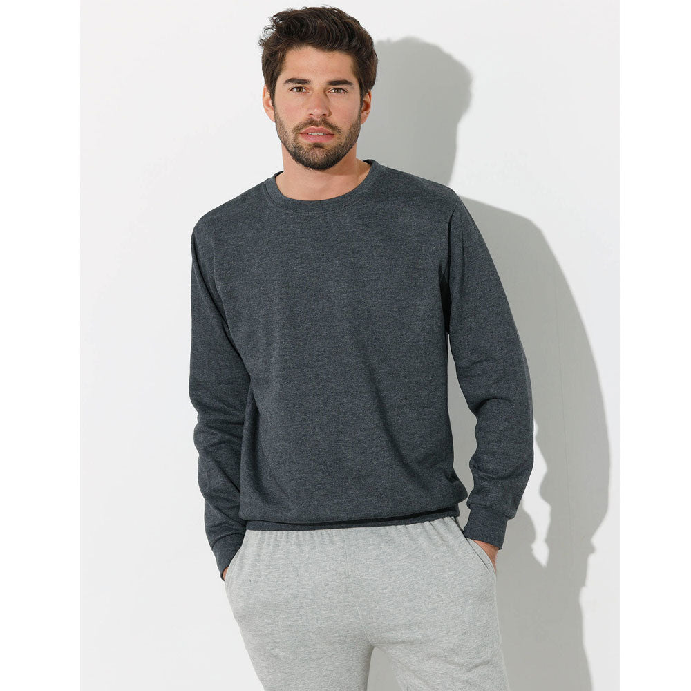 Charcoal Big Size Crewneck Sweatshirt PSM-8915