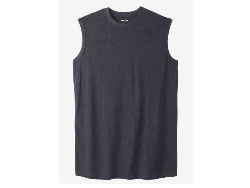 Charcoal Big & Tall Muscle T-Shirt PSM-4743